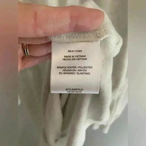 Woman’s Luxology Light Grey Long Sleeve Elastic Waist MIDI Sweater Dress Size L - Picture 3 of 8